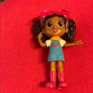 Charming Kids Action Figure with Pink and Blue Outfit